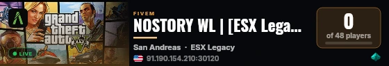 NOSTORY WL | [ESX Legacy] live status badge