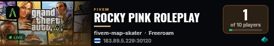ROCKY PINK ROLEPLAY live status badge