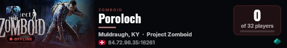 Poroloch live status badge