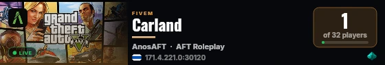 Carland live status badge