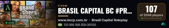 BRASIL CAPITAL BC #PRIMEIRA RP SAO PAULO live status badge