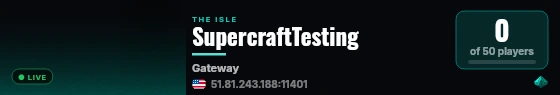 SupercraftTesting live status badge
