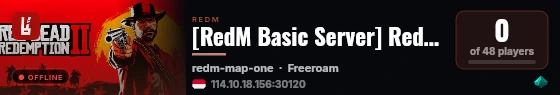 [RedM Basic Server] Red-M PvP by Tej P live status badge