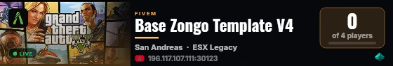 Base Zongo Template V4 live status badge