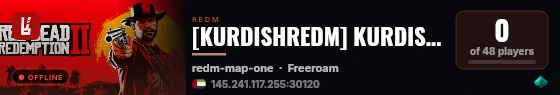 [KURDISHREDM] KURDISH REDM live status badge