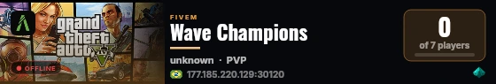 Wave Champions live status badge