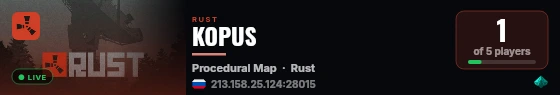KOPUS live status badge