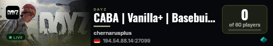 CABA | Vanilla+ | Basebuilding | Vanilla Raiding+ live status badge