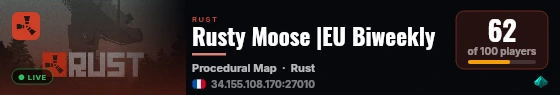 Rusty Moose |EU Biweekly live status badge