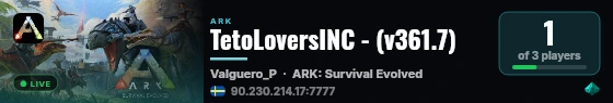 TetoLoversINC - (v361.7) live status badge