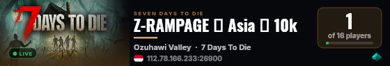 Z-RAMPAGE ・ Asia ・ 10k live status badge