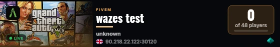 wazes test live status badge