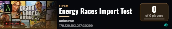 Energy Races Import Test live status badge