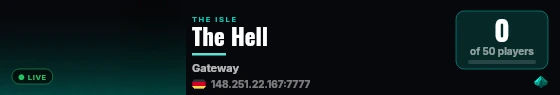The Hell live status badge