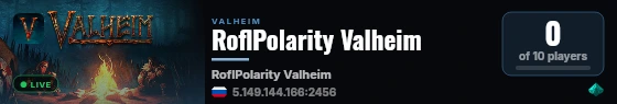 RoflPolarity Valheim live status badge