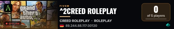 ^2CREED ROLEPLAY live status badge