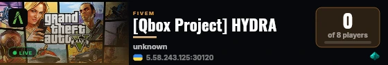 [Qbox Project] HYDRA live status badge