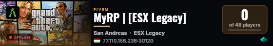 MyRP | [ESX Legacy] live status badge