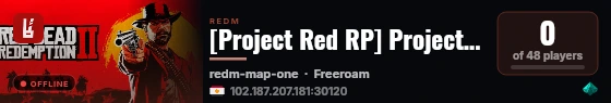 [Project Red RP] Project Red RP live status badge