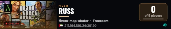 RUSS live status badge