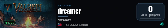 dreamer live status badge