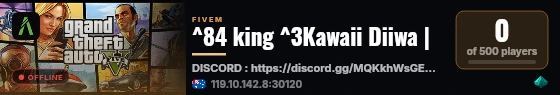 ^84 king ^3Kawaii Diiwa | live status badge