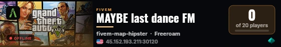 MAYBE last dance FM live status badge