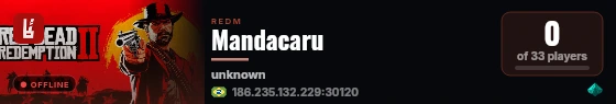 Mandacaru live status badge