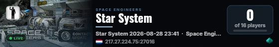 Star System live status badge