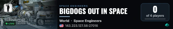 BIGDOGS OUT IN SPACE live status badge