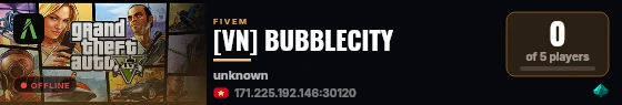 [VN] BUBBLECITY live status badge