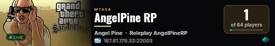 AngelPine RP live status badge