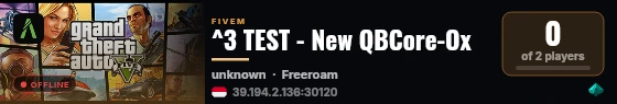 ^3 TEST - New QBCore-Ox live status badge