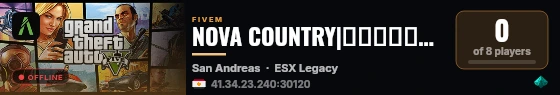 NOVA COUNTRY|مقاطعة نوفا live status badge
