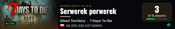 Serwerek perwerek live status badge