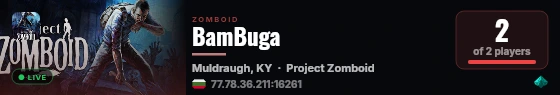 BamBuga live status badge