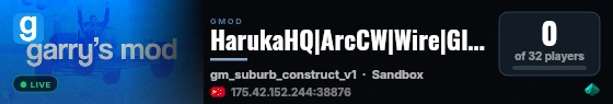 HarukaHQ|ArcCW|Wire|Glide|Q群:883725551|春日影，夏日光 live status badge