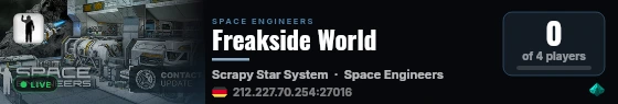 Freakside World live status badge