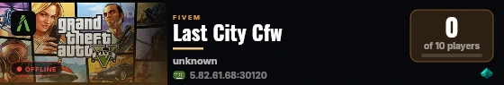 Last City Cfw live status badge