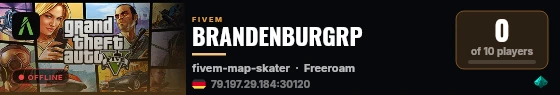 BRANDENBURGRP live status badge