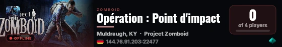 Opération : Point d'impact live status badge