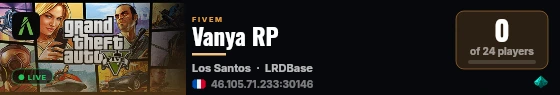 Vanya RP live status badge