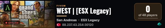 WEST | [ESX Legacy] live status badge