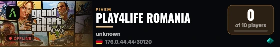 PLAY4LIFE ROMANIA  live status badge