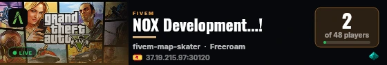 NOX Development...! live status badge