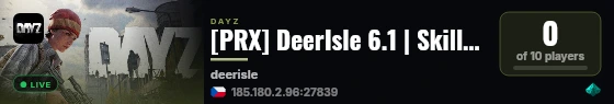[PRX] DeerIsle 6.1 | Skills | AI Survivors | Vehicles | Base live status badge