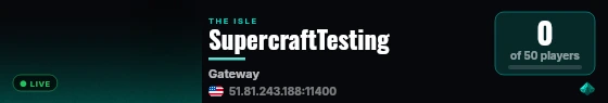 SupercraftTesting live status badge