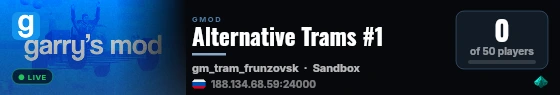 Alternative Trams #1 live status badge