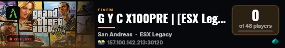 G Y C X100PRE | [ESX Legacy] live status badge