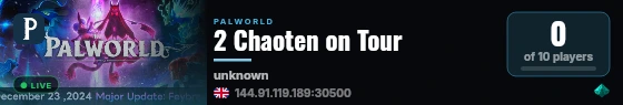 2 Chaoten on Tour live status badge